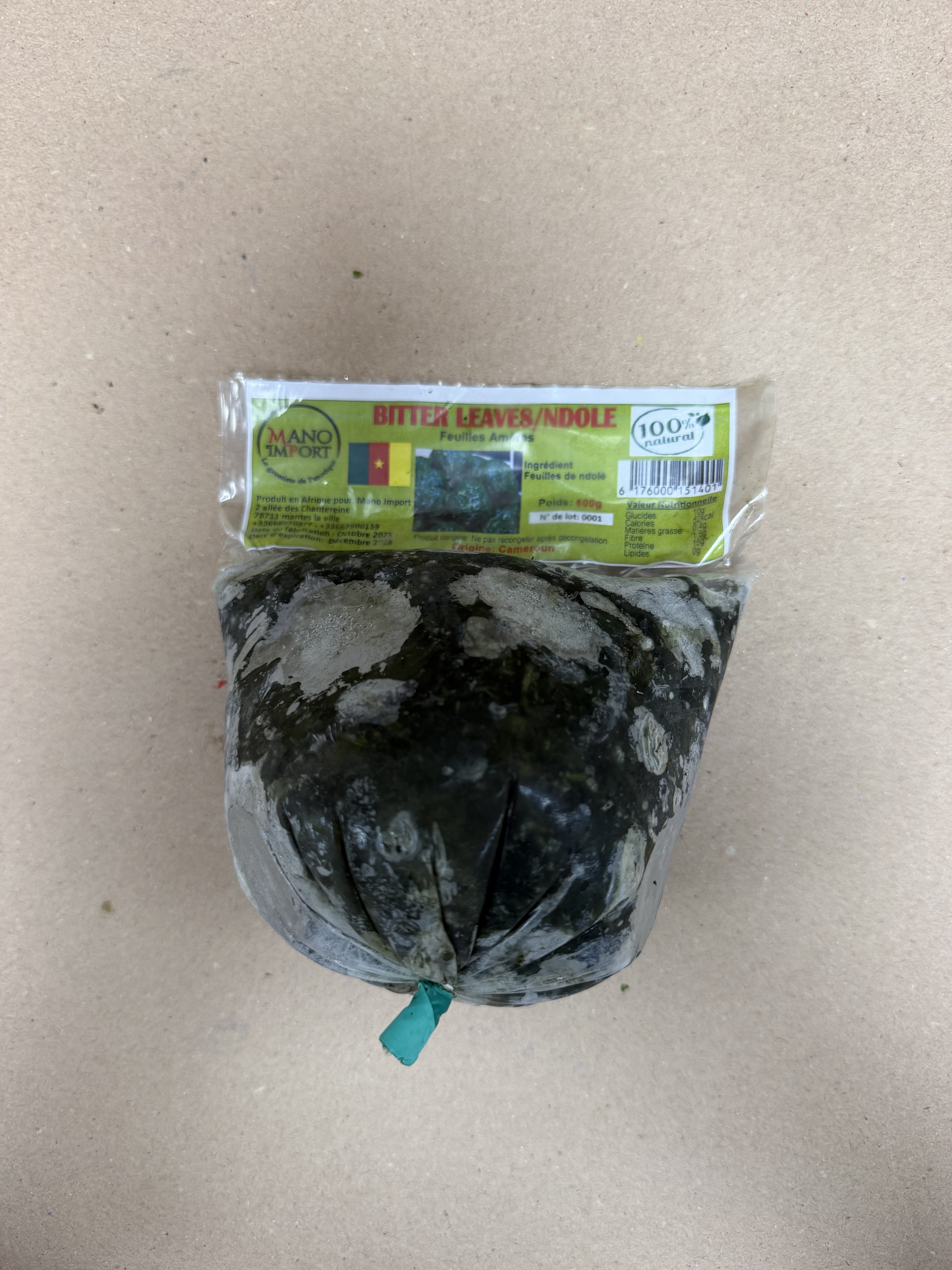 Ndolé / Bitter Leaves (Feuilles Amères) - Mano Import 600g