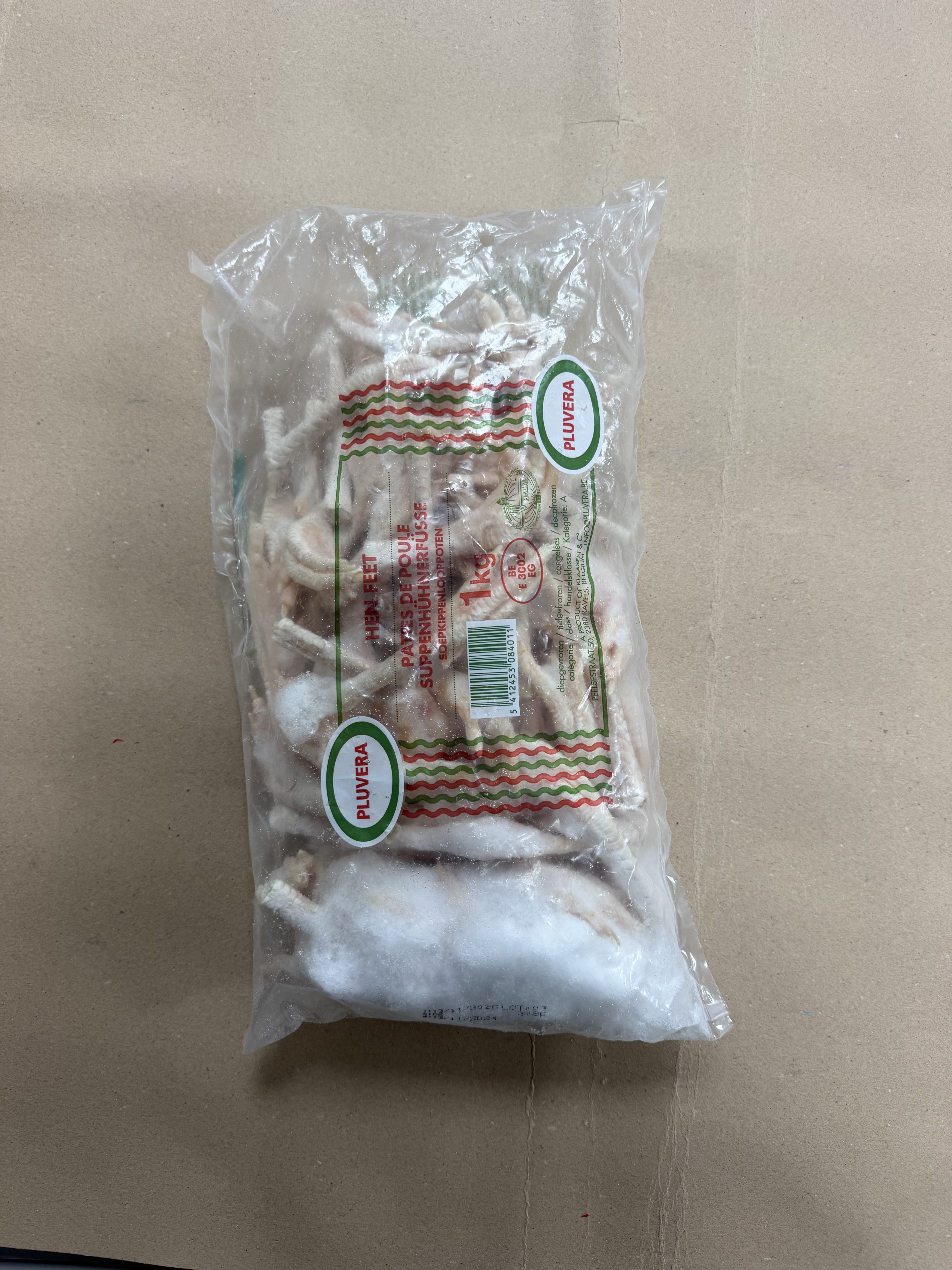 Pattes de Poule Congelées - Pluvera 1kg